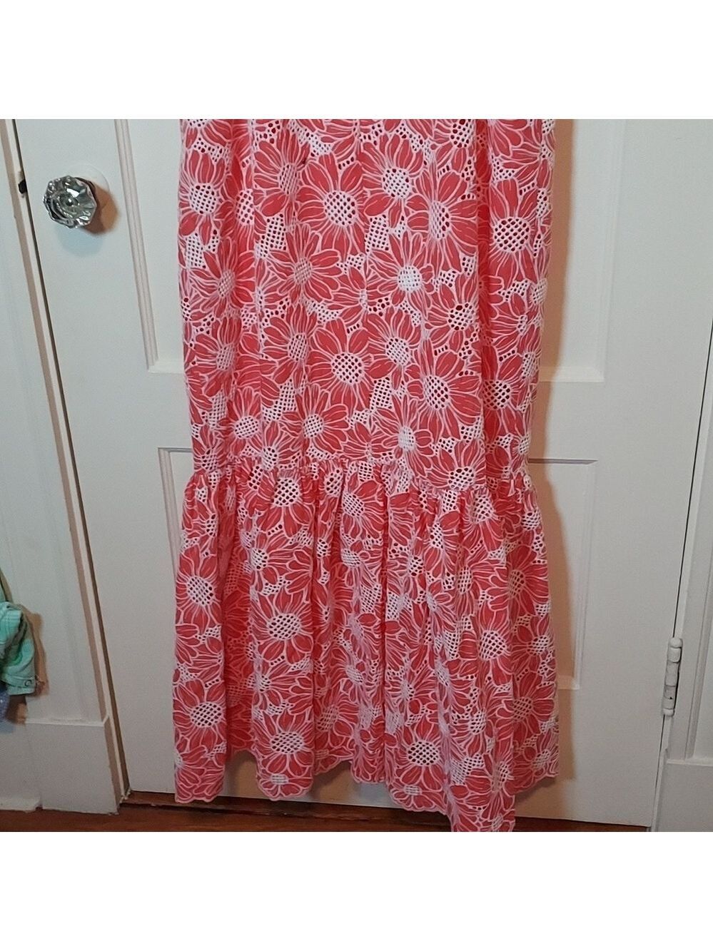 Milly Breanna Tournesol Eyelet Dress Coral - Picture 16 of 16